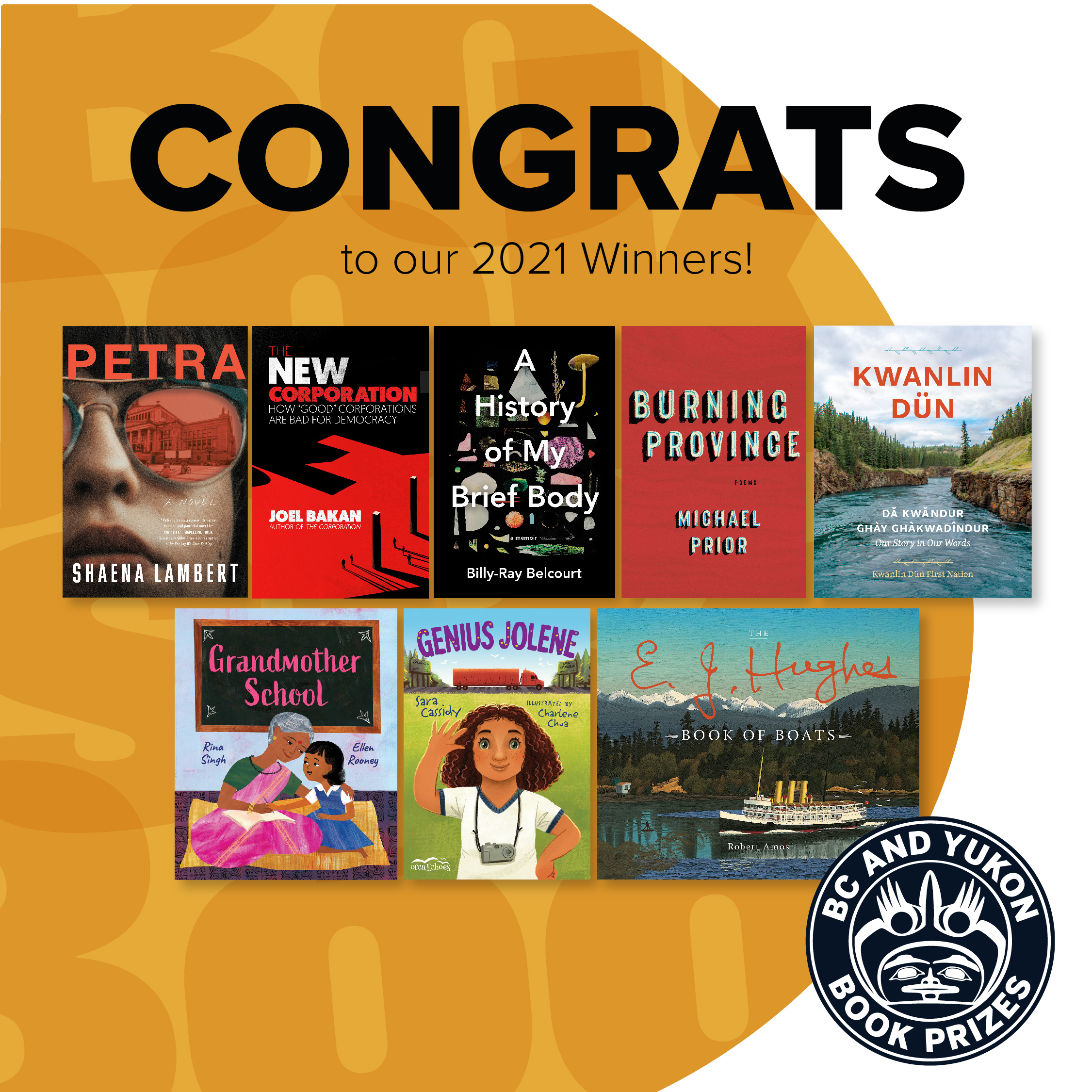 BC and Yukon Book Prizes 2021 Winners Announced BC and Yukon Book Prizes