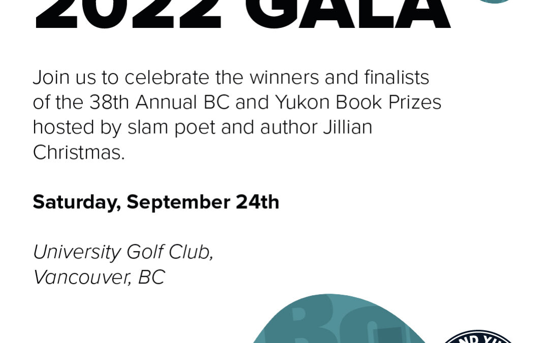 Attend the 38th Annual BC and Yukon Book Prizes Gala