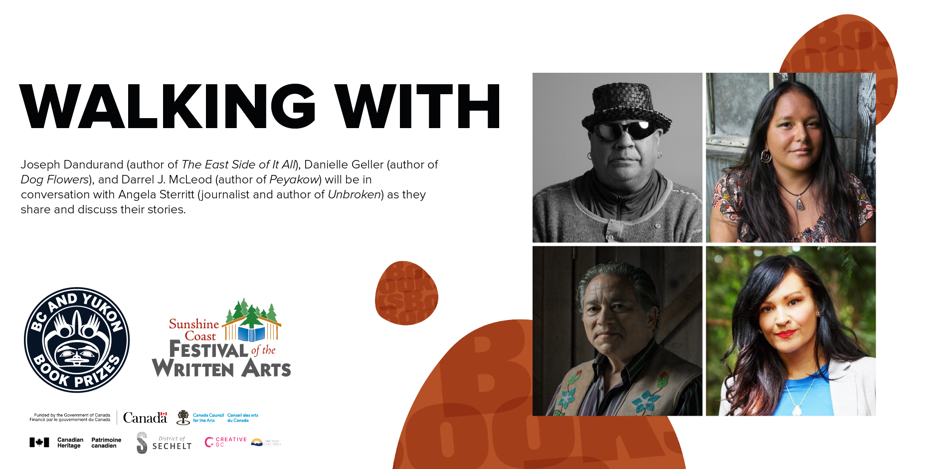 Walking With featuring Joseph Dandurand, Danielle Geller, and Darrel J. McLeod, hosted by Angela Sterritt