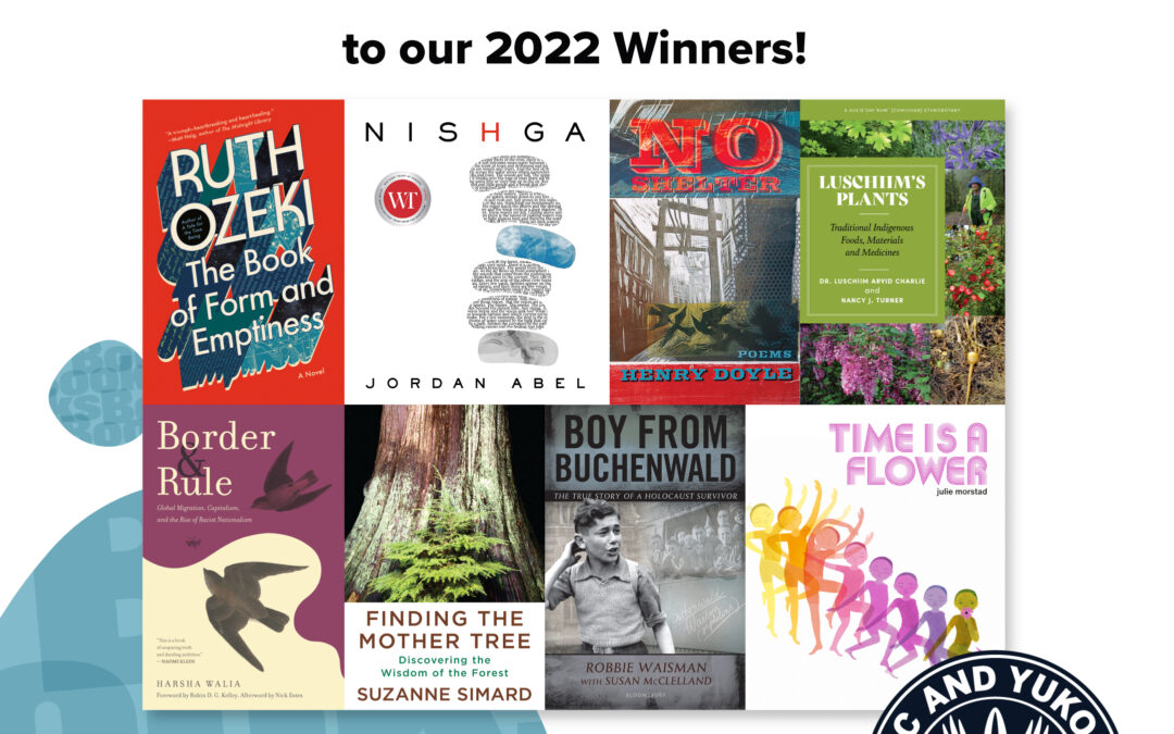 Announcing the winners of the 2022 BC and Yukon Book Prizes
